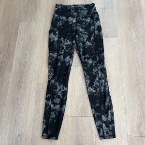 American Eagle Womens Leggings XS Long Black Gray Smokey The Everything Pocket